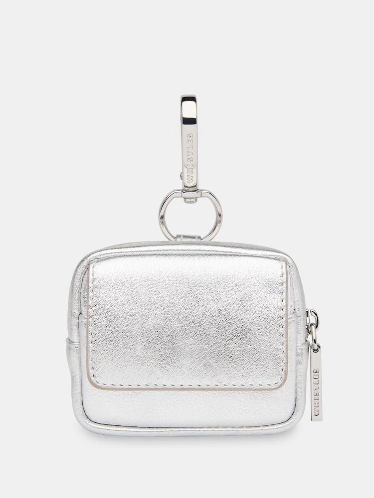 Whistles Silver Bibi Keyring Purse - Image 1 of 4