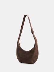 Sia Suede Curved Cross-Body Bag - Image 1 of 5