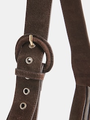 Sia Suede Curved Cross-Body Bag - Image 4 of 5