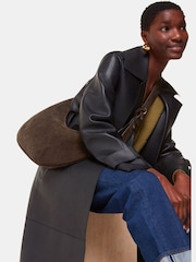 Sia Suede Curved Cross-Body Bag - Image 5 of 5