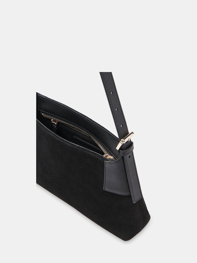 Whistles Paloma Small Suede Black Bag - Image 2 of 5