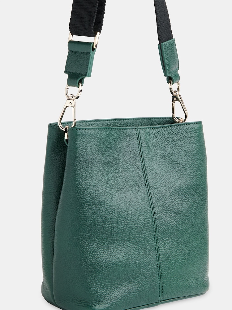Whistles Green Dion Bucket Bag - Image 1 of 5