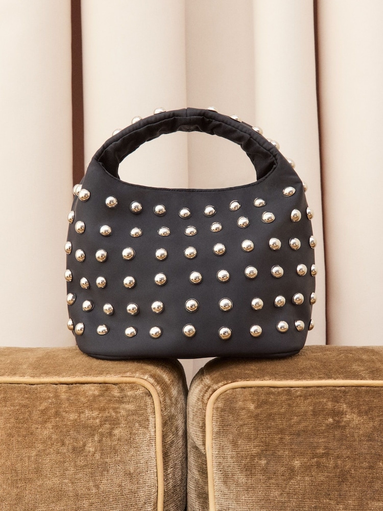 Whistles Luz Studded Mini Black Bag - Image 1 of 6
