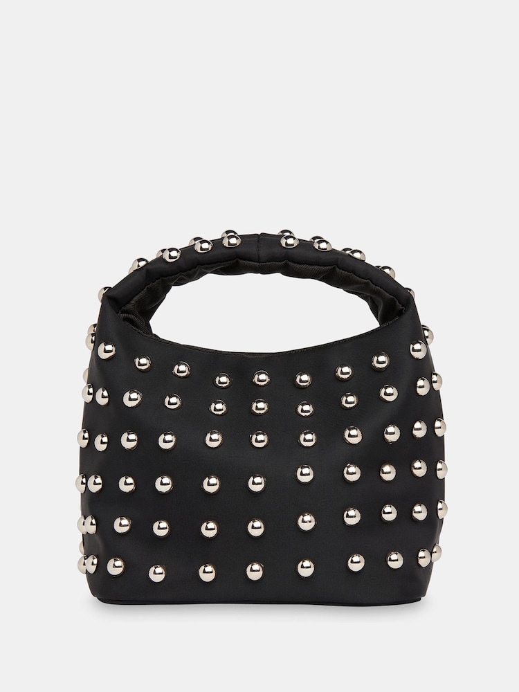 Whistles Luz Studded Mini Black Bag - Image 2 of 6