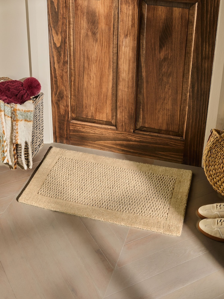 Dark Natural Florence Border Doormat - Image 1 of 6
