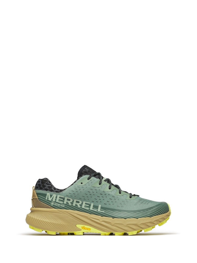 Amblers Safety Green Merrell Mens Agility Peak 5 GTX Trainers - Image 1 of 5