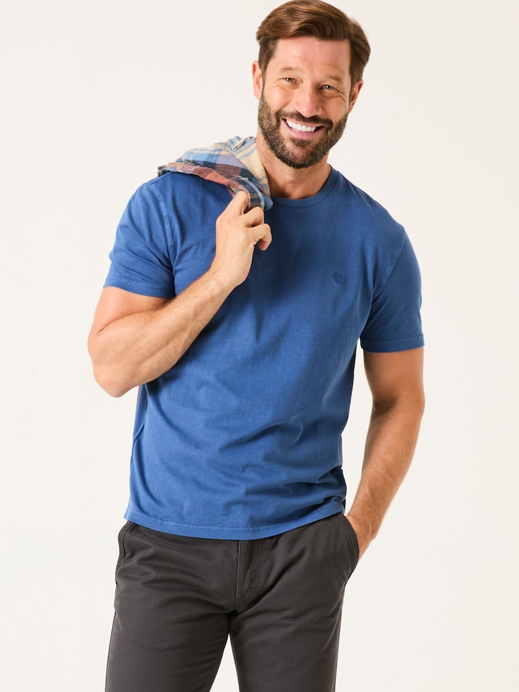 FatFace Lulworth Dark Blue T-Shirt - Image 3 of 5
