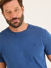 FatFace Lulworth Dark Blue T-Shirt - Image 4 of 5