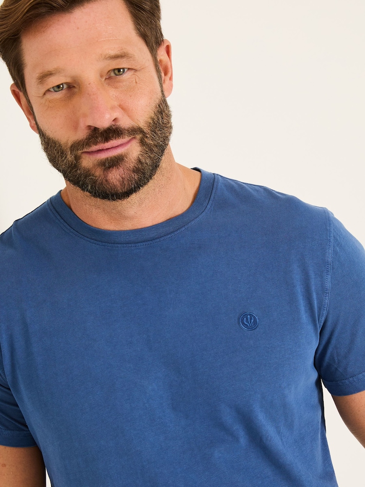 FatFace Lulworth Dark Blue T-Shirt - Image 4 of 5