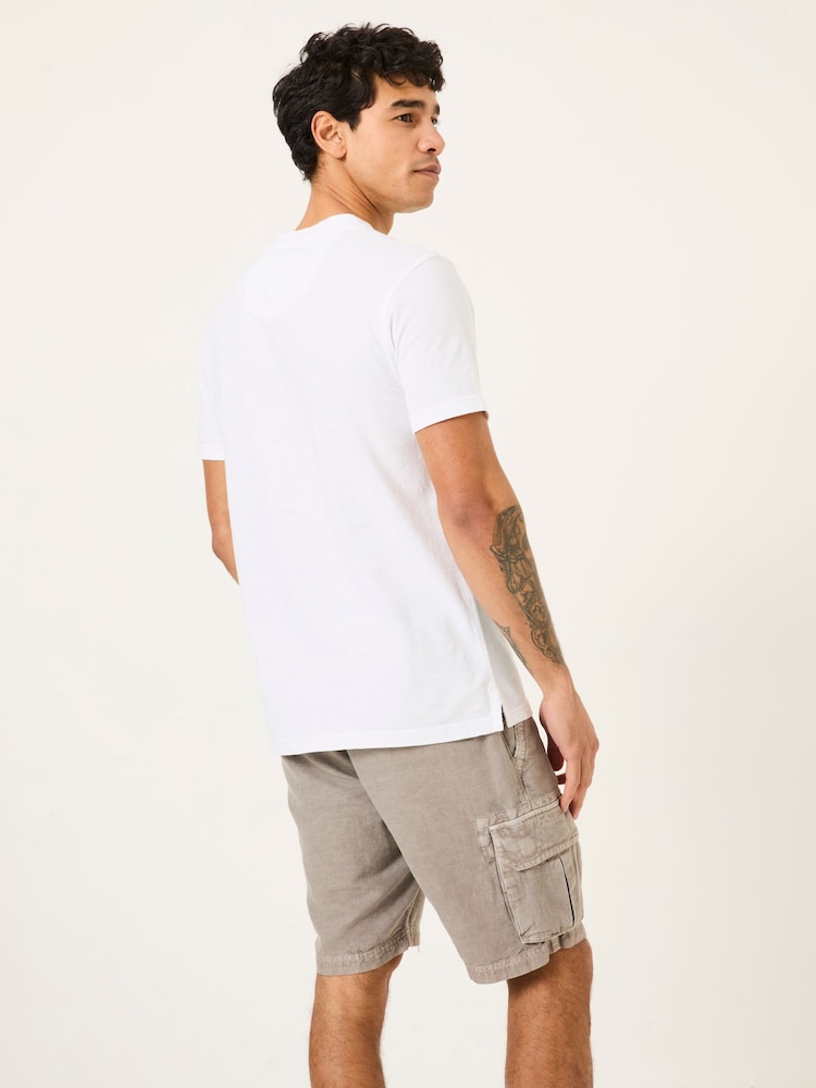 Branco - Camiseta FATFACE Slub Henleys - Imagem 2 de 5