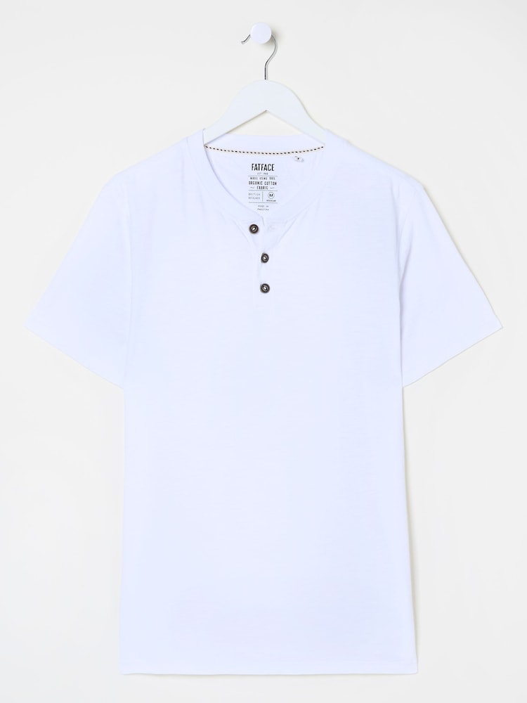 Branco - Camiseta FATFACE Slub Henleys - Imagem 5 de 5