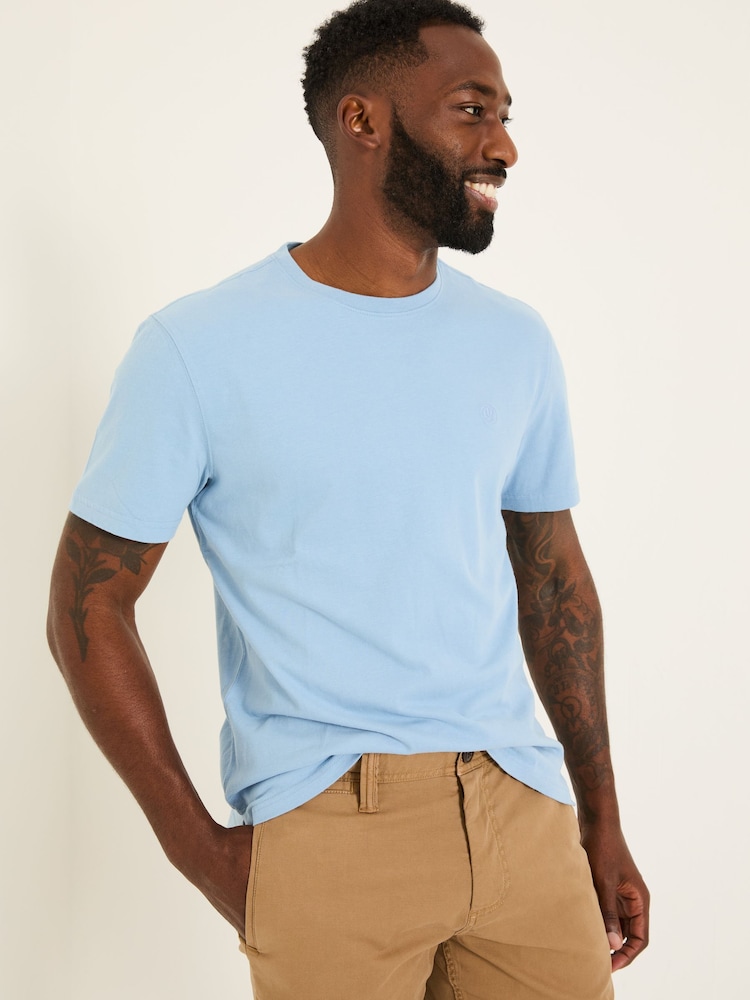 FatFace Lulworth Light Blue T-Shirt - Image 1 of 1