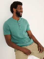 Tealclaro - Camiseta FATFACE Slub Henleys - Imagem 3 de 9