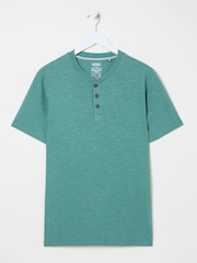 Tealclaro - Camiseta FATFACE Slub Henleys - Imagem 6 de 9