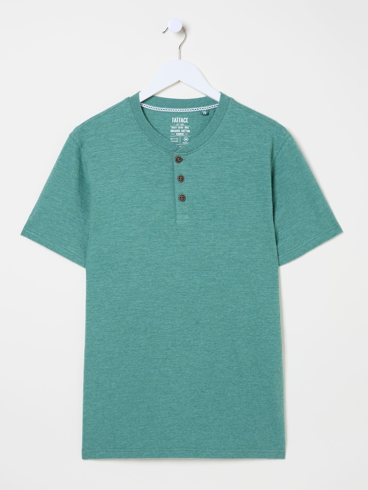 Tealclaro - Camiseta FATFACE Slub Henleys - Imagem 9 de 9