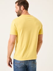 FatFace Lulworth Light Yellow T-Shirt - Image 2 of 5