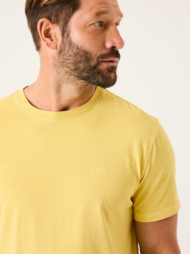 FatFace Lulworth Light Yellow T-Shirt - Image 4 of 5