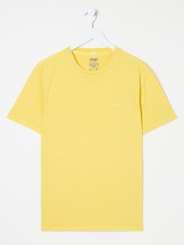FatFace Lulworth Light Yellow T-Shirt - Image 5 of 5