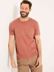 FatFace Lulworth Rust Brown T-Shirt - Image 1 of 5