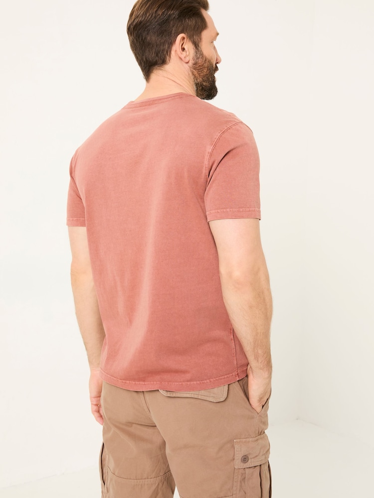 FatFace Lulworth Rust Brown T-Shirt - Image 2 of 5