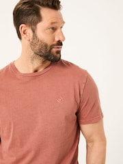 FatFace Lulworth Rust Brown T-Shirt - Image 4 of 5