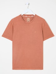 FatFace Lulworth Rust Brown T-Shirt - Image 5 of 5