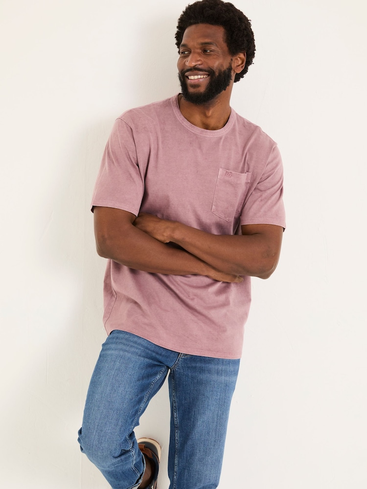 Рожевий - FatFace Pocket Relaxed T-shirt - Image 1 of 6