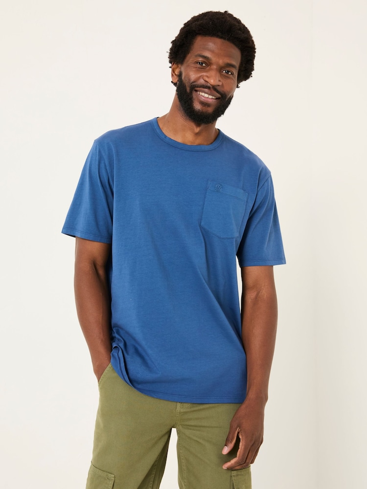 Блакитний денім - FatFace Pocket Relaxed T-shirt - Image 1 of 5