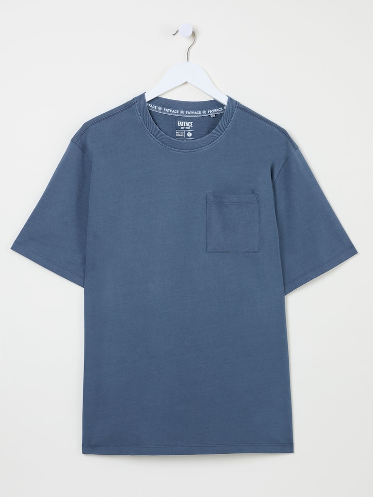 Блакитний денім - FatFace Pocket Relaxed T-shirt - Image 5 of 5