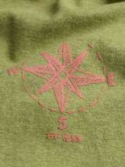 FatFace Green Kayak 100% Cotton Short Sleeve Graphic T-Shirt - Image 7 of 7
