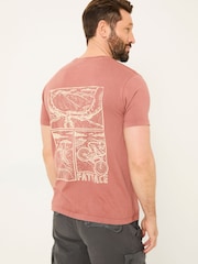 FatFace Rust Brown 100% Cotton Short Sleeve Graphic T-Shirt - Image 2 of 8