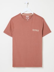 FatFace Rust Brown 100% Cotton Short Sleeve Graphic T-Shirt - Image 5 of 8