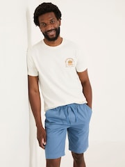 FatFace White Sandwiches 100% Cotton Short Sleeve Graphic T-Shirt - Image 2 of 8