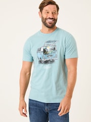 Light Blue Camper - FatFace Short Sleeve T-Shirt - Image 1 of 6