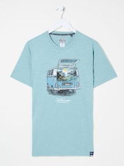 Light Blue Camper - FatFace Short Sleeve T-Shirt - Image 5 of 6