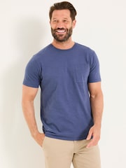 FatFace French Navy Bike Long Way Graphic Tshirt - Image 2 of 6