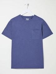 FatFace French Navy Bike Long Way Graphic Tshirt - Image 5 of 6