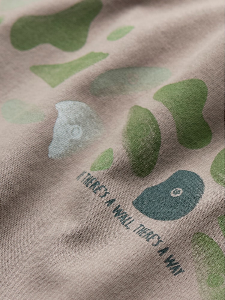 FatFace Grey Climbing 100% Cotton Short Sleeve Graphic T-Shirt - Image 6 of 6