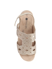 Pavers Gold Adjustable Heeled Sandals - Image 3 of 5