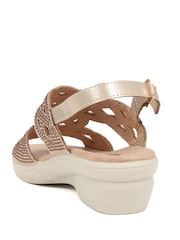 Pavers Gold Adjustable Heeled Sandals - Image 5 of 5