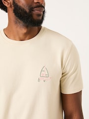 Majica z vezenino Stitch Boat - Slika 3 iz 6