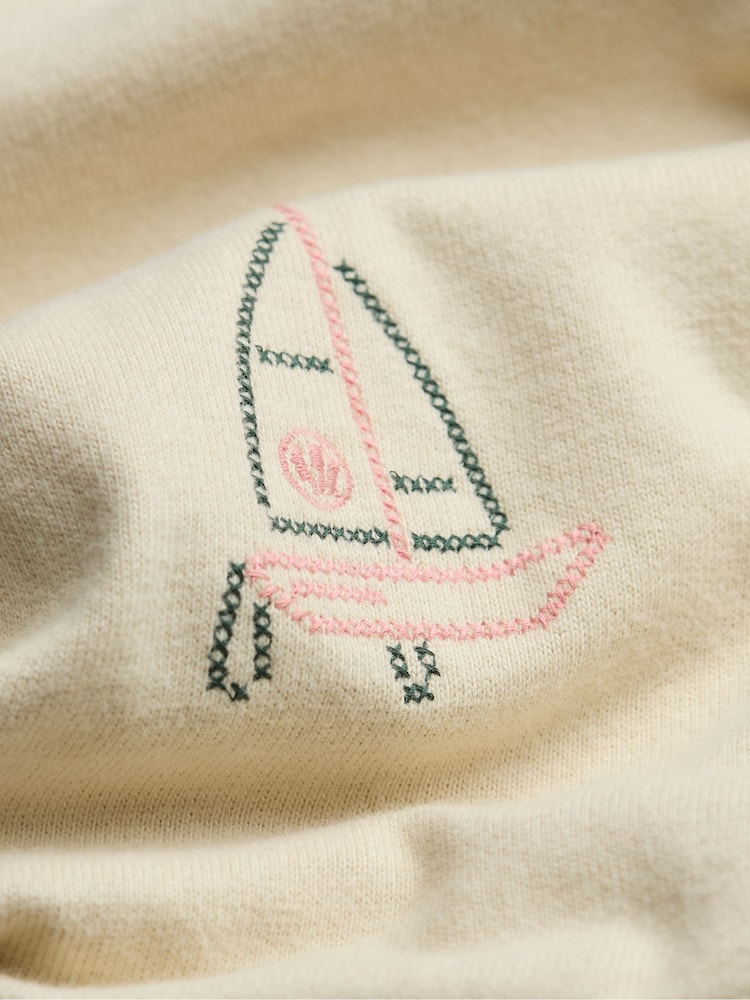 Majica z vezenino Stitch Boat - Slika 6 iz 6