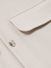 Reiss Off White Roman Interlock Funnel-Neck Jacket - Image 7 of 7