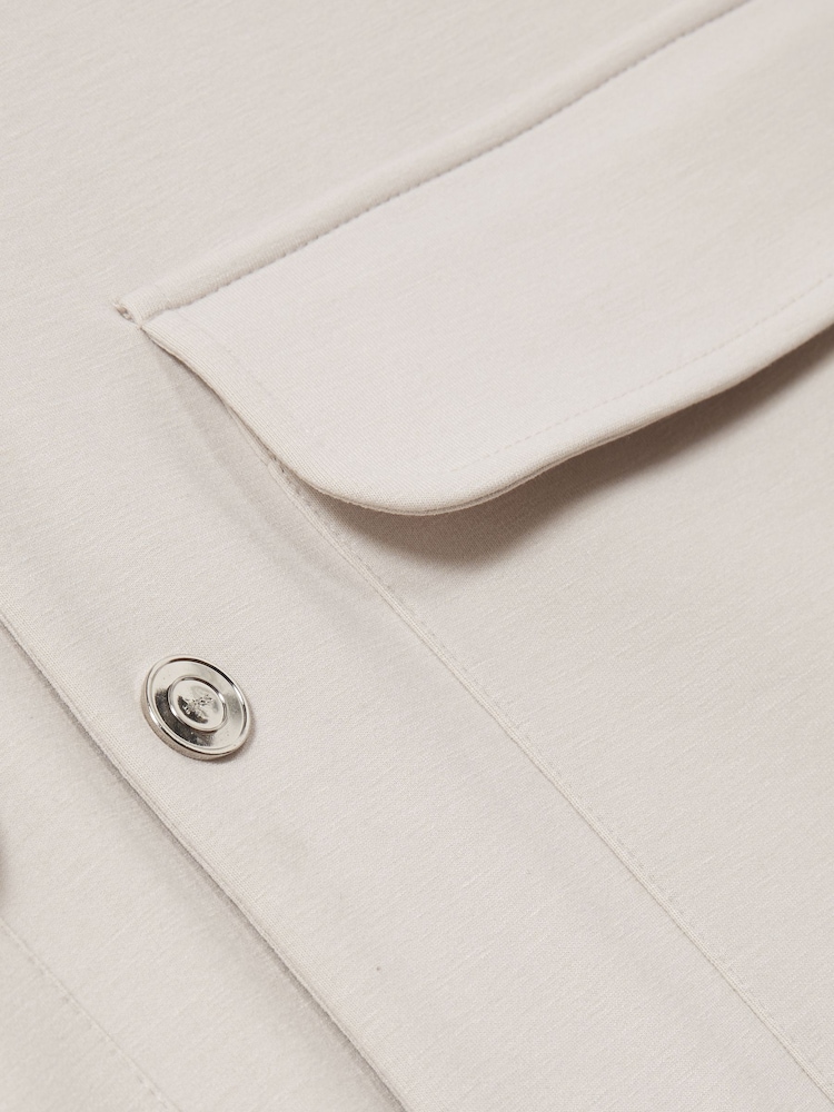 Reiss Off White Roman Interlock Funnel-Neck Jacket - Image 7 of 7