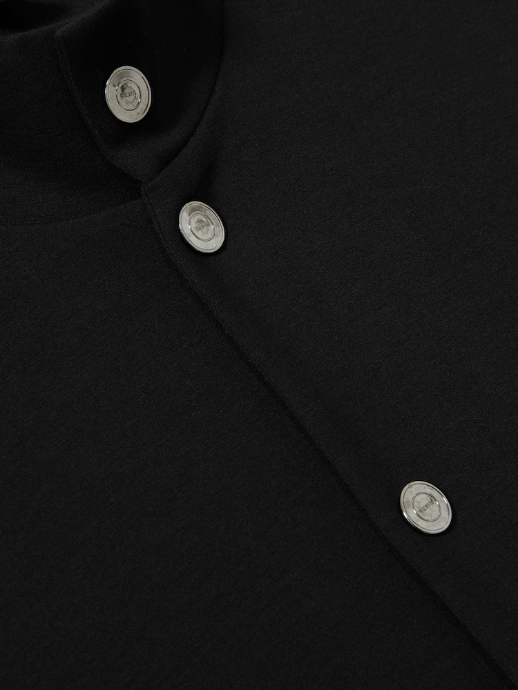 Negro - Chaqueta de cuello alzado en tejido entrelazado Roman de Reiss - Imagen 6 de 6 Negro - Chaqueta de cuello alzado en tejido entrelazado Roman de Reiss - Imagen 6 de 6
