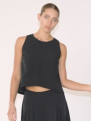 Religion Black Tanzanite Stud Trim CO-ord Skirt and Top - Image 6 of 6