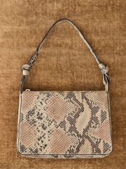Whistles Natural Erica Snake Shoulder Bag - Image 1 of 6