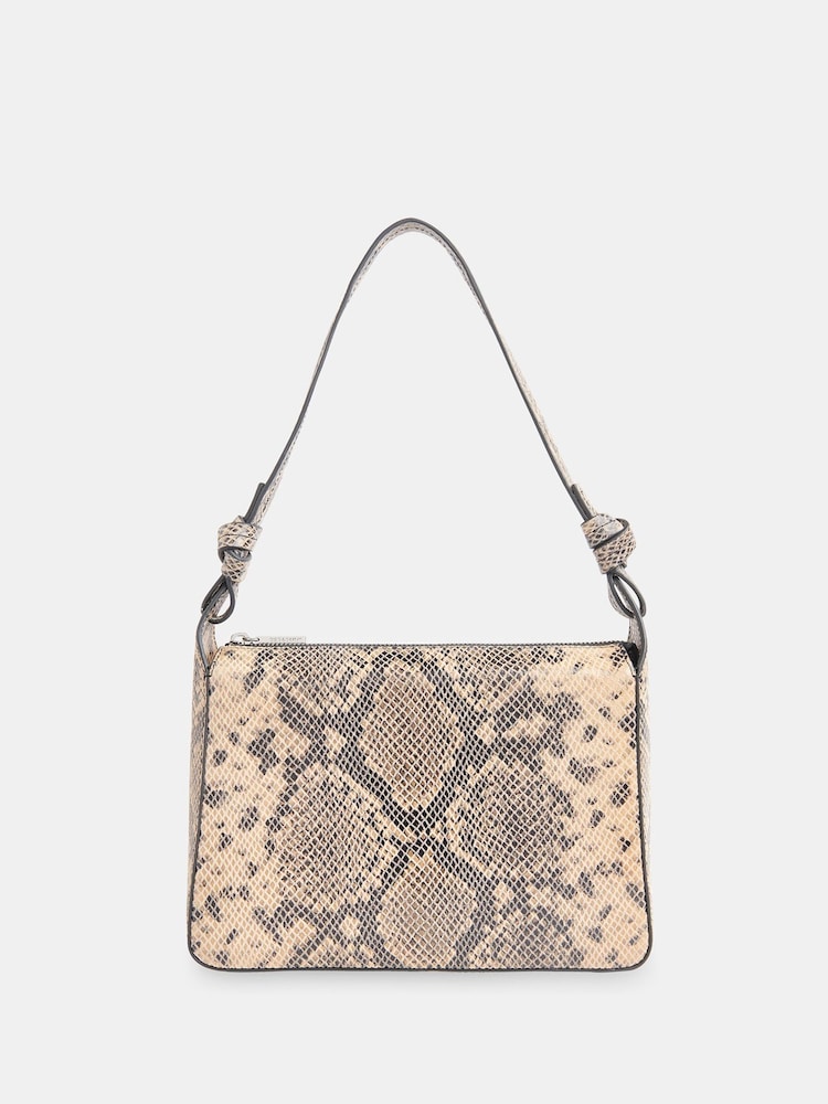 Whistles Natural Erica Snake Shoulder Bag - Image 2 of 6 Whistles Natural Erica Snake Shoulder Bag - Image 2 of 6