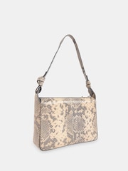 Whistles Natural Erica Snake Shoulder Bag - Image 3 of 6