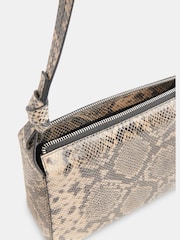 Whistles Natural Erica Snake Shoulder Bag - Image 4 of 6
